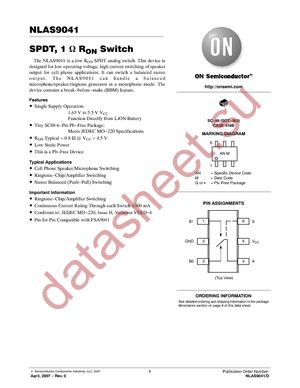 NLAS9041DFT2G datasheet  